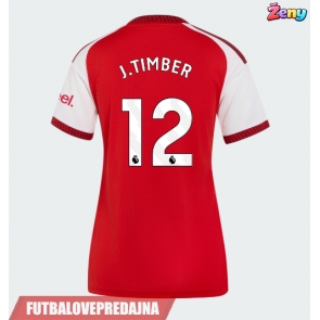 Lacne Ženy Futbalové dres Arsenal Jurrien Timber #12 2026-27 Krátky Rukáv - Domáci